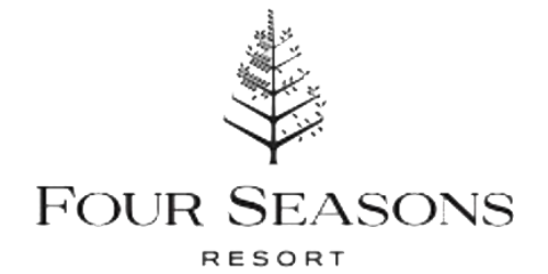 Four Seasons Resort logo with tree illustration above the text.
